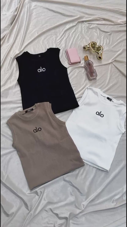Alo Basic Rib Tank Tops